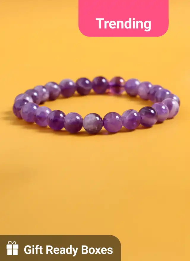 Amethyst Bracelet 22 Beads mall
